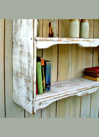 Настінна книжкова полиця з дерева Поттер шеббі (КПГ-001428) No Brand (328076661)