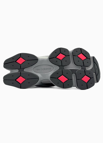 Сірі всесезонні жіночі кросівки new balance black grey No Brand 9060