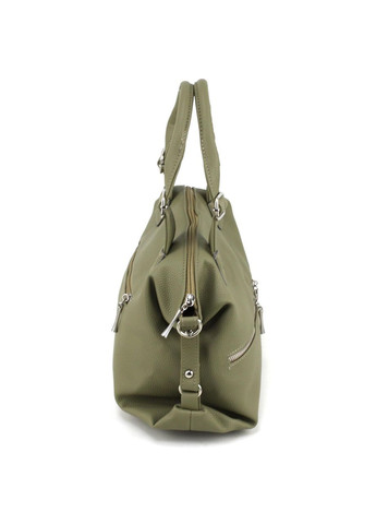 Класична жіноча сумка з екошкіри на плече 562173 зелена Voila (348418832)