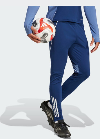 Синие спортивные демисезонные брюки adidas