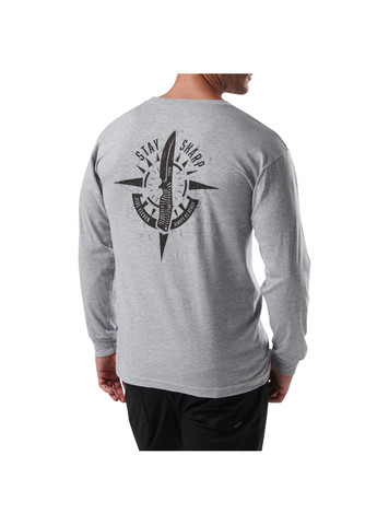 Реглан Stay Sharp Long Sleeve Heather Grey 5.11 Tactical (315823140)