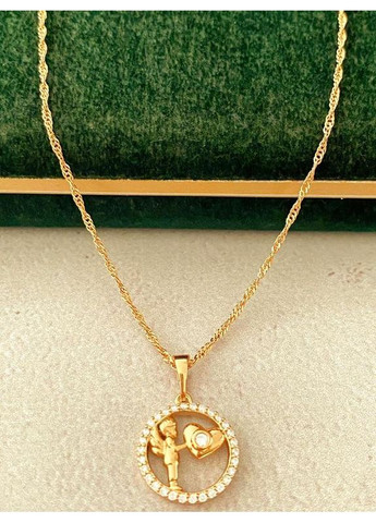 Позолоченная Цепочка 45см + Кулон. Позолота No Brand (361029342)