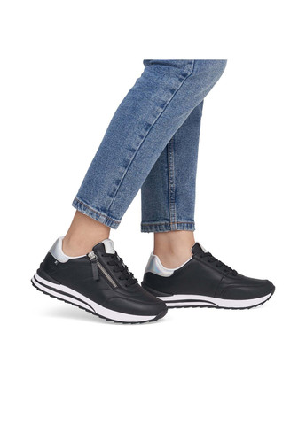 Демисезонные кроссовки Rieker чёрные демисезоны (317212095)