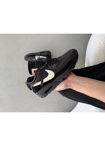 КРОСІВКИ ЖІНОЧІ NIKE AIR MAX X OFF-WHITE 90 GPX BLACK НАЙК АІР МАКС No Brand чорні демісезони (367168047)