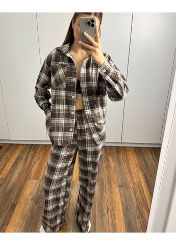 Темно-коричнева піжама No Brand С 832 806