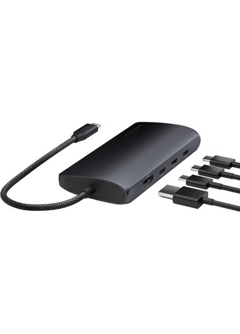 Адаптер USB-C Multiport Adapter 8K with Ethernet V3 Midnight Satechi (302652114)