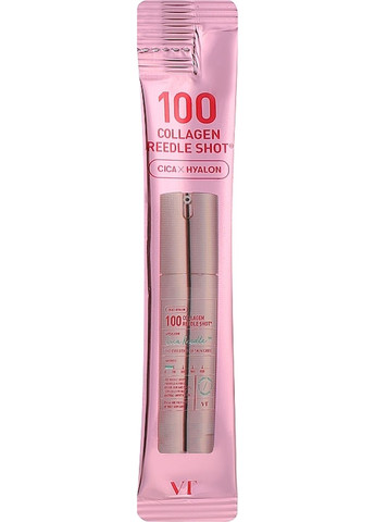 Сироватка 100 COLLAGEN REEDLE SHOT зі спікулами та колагеном (набір стиків) 2 мл по 10 pcs VT Cosmetics (324211185)