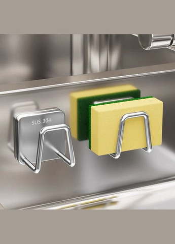 Крючок для кухни из нержавеющей стали держатель 2 шт Silver (AN0103391) ANbeauty (365875764)