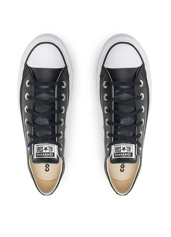 Чорні жіночі кеди 561681c чорний шкіра Converse