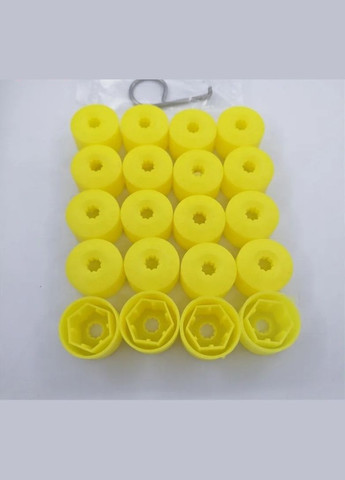 Ковпачки на гайки 17мм на колісні болти 17мм, жовті Volkswagen (331018457)