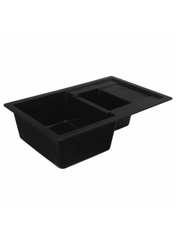 Гранитная мойка для кухни 7850W TOSKANA матовая Черная Valeso (336937456)