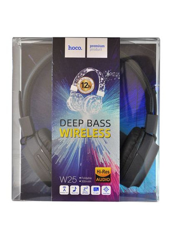 Наушники Bluetooth W25 Promise wireless headphones black Hoco (297453107)