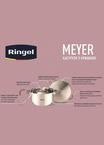 Каструля Meyer 2.3 л (RG-2008-18) Ringel (337718188)