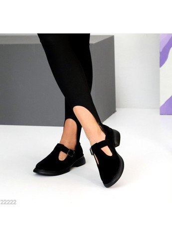 Helen Стильные замшевые туфли черный з натуральная замша, украина — (349724181)