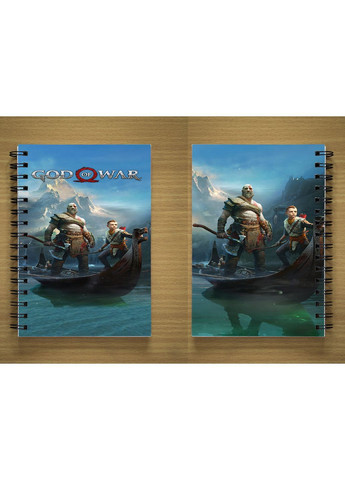 Блокнот Sketchbook Скетчбук с принтом God of War | Бог войны #01 Kika (366873627)
