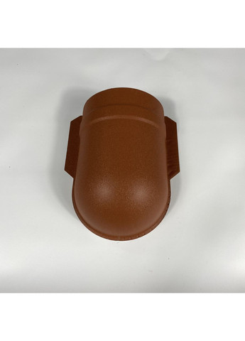 Заглушка кузнечика круглого полукруглого матовая малая полукруглая штампованная из 0,5мм Arcelor RAL 8004 кирпичный ArcelorMittal (364963435)