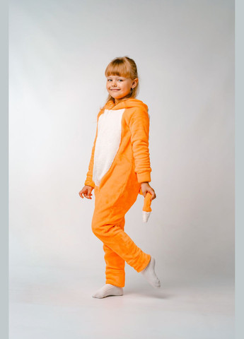 Помаранчева всесезон кігурумі fox дитячий теплий на блискавці лисичка dexter's