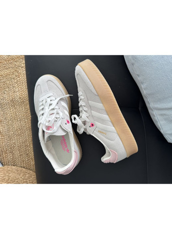 КРОСІВКИ ЖІНОЧІ ADIDAS SAMBA BEIGE / PINK АДІДАС САМБА No Brand рожеві демісезони (367174161)