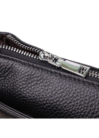 Стильна жіноча сумка з двома ремінцями із натуральної шкіри 22926 Чорний Vintage (349442750)