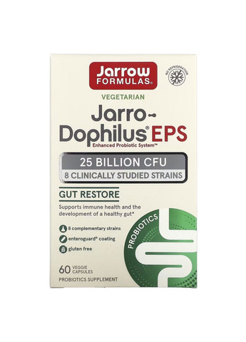 Пробіотики та пребіотики Jarro-Dophilus EPS 25 Billion, 60 вегакапсул Jarrow Formulas (293339434)