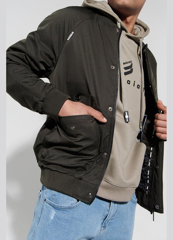 Оливкова (хакі) демісезонна куртка чоловіча 8021 (2000990365088d) shop (2000990365088) No Brand