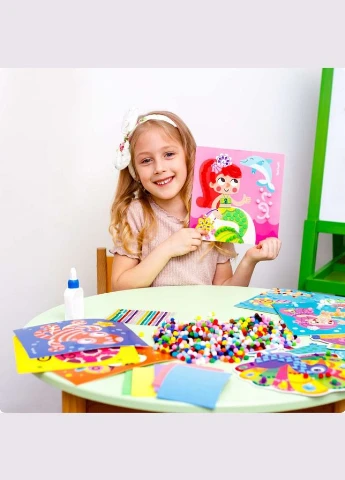 Набір для творчості "Creative Box Сова" VT4433-08, 9 картинок Vladi toys (334142742)