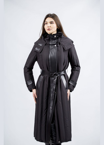 Черный демисезонный Пуховик Basic