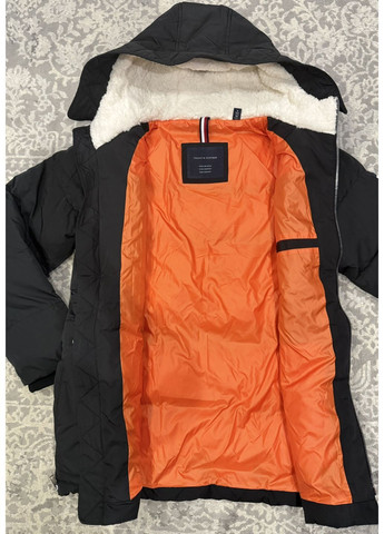 Черный демисезонный Пуховик Tommy Hilfiger