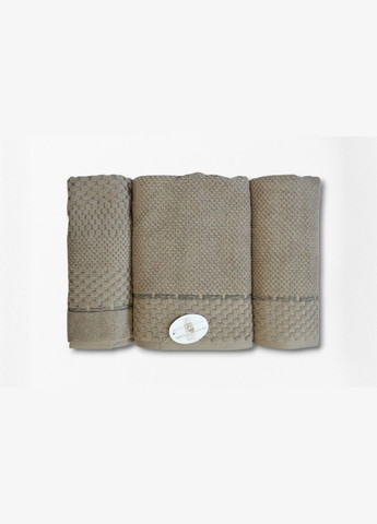 Подарунковий набір рушників Monet Pupilla сіро-бежевий