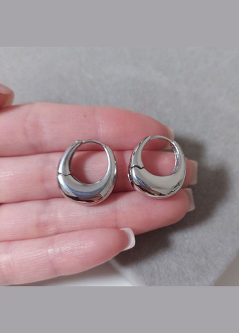 Серьги кольца объемные женские DeKolie (283022669)