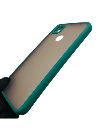 Чохол для Redmi 10A протиударний матовий з високими бортами із захистом камери на сяомі редмі 10а темно-зелений Xiaomi (366390525)