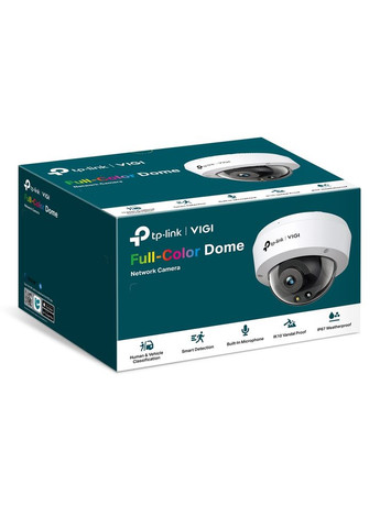 IP-Камера VIGI C230-2.8, PoE, 3Мп, 2,8мм, H265+, IP66, Turret, кольорове нічне бачення, внутрішня TP-Link (360401085)