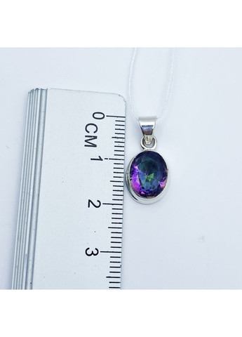 Кулон серебряный с мистик топазом 1,59 г No Brand (369737776)