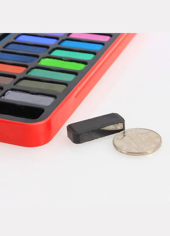 Набір акварельних фарб в металевому пеналі, 24 кольори + пензель Worison (322650333)