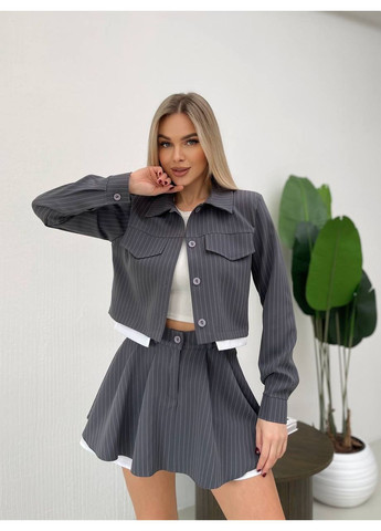 Женский костюм пиджак и шорты-юбка Osoblyva (349359959)