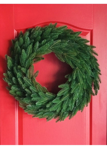 Венок хвойный рождественский SGH Classic литой d-60 см зеленый HVOYA (366963648)