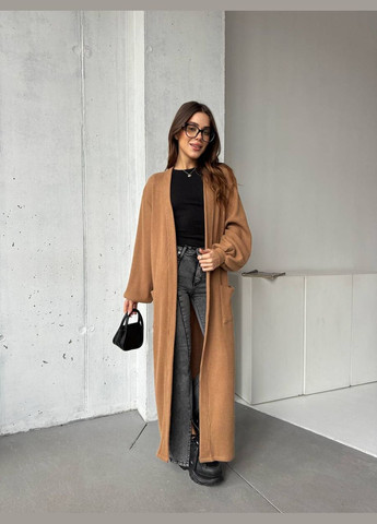 Темно-бежевый кардиган No Brand