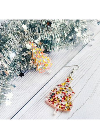 Серьги Ёлка с блёстками звёздочками CASE CONTROL (360694762)