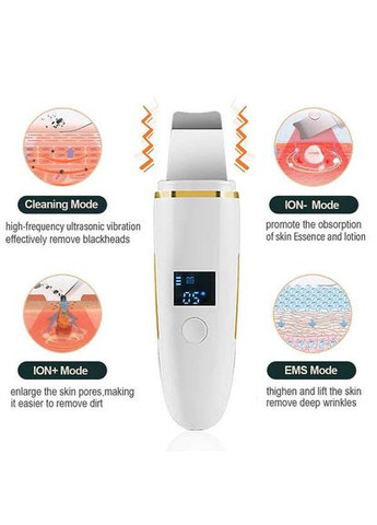 Ультразвуковий скребок для шкіри обличчя, пілінг, видалення чорних цяток, глибоке очищення обличчя, лопатка для пор Anskin (300373380)