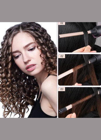 Профессиональная плойка с турмалиновым покрытием для афро кудрей HR776 афро кудри 10 мм 30 Вт Rozia (296925759)