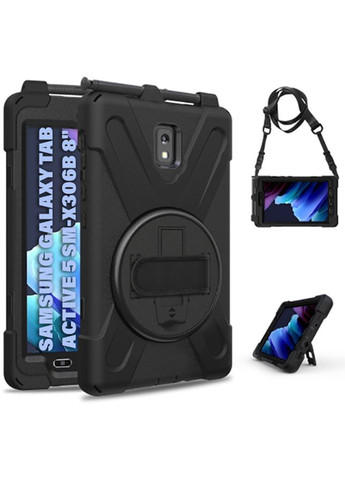 Чохол-підставка Heavy Duty Case для Samsung Galaxy Tab Active 5 SM-X306B 8" Black BeCover (360425488)