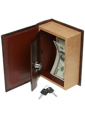 Книга сейф Шевченко Украина 26 см коричневая эко-кожа тайник для хранения денег и ценностей ProDobro (365442152)