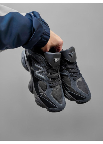 КРОССОВКИ ЖЕНСКИЕ NEW BALANCE 9060 BLACK / NAVI НЬЮ БЕЛАНС 9060 No Brand чёрные демисезоны (367171042)