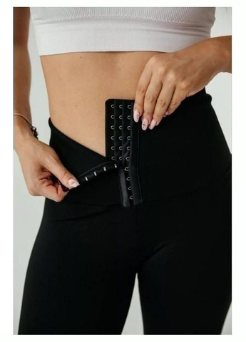 Женские лосины из бифлекса с корсетным поясом втягивающие без утепления. No Brand Лосини (333712680)