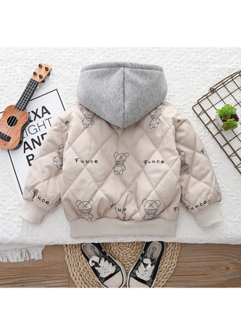 Бежева демісезонна дитяча куртка No Brand