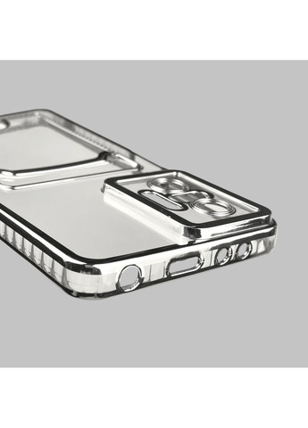 Чохол для Redmi Note 10 Pro 4G зі срібною окантовкою з кишенькою для карток на сяомі редмі нот 10 про срібний Xiaomi (366021487)