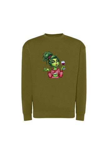 Хакі новорічний світшот з принтом "красуюсь і бісю". the grinch (10719930512) ТiШОТКА (368566741)