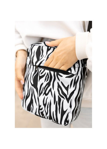 Женская сумка через плечо мессенджер Makros принт "Zebra" Sambag (331283511)