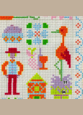 Набор для вышивания по нанесённой на канву схеме "Mending and sewing". AIDA 14CT printed 28*28 см Joy Sunday (313612990)