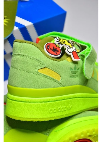 Цветные летние кроссовки adidas forum low the grinch адидас форум No Brand